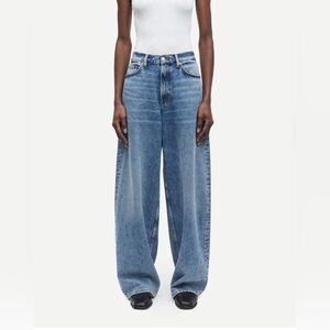 SAMSOE Blue Flare Wide Leg Jeans